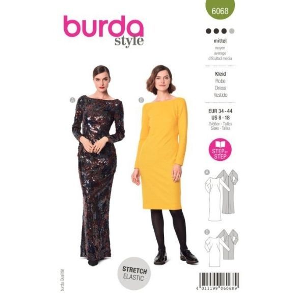 Patron Burda 6068 Robe