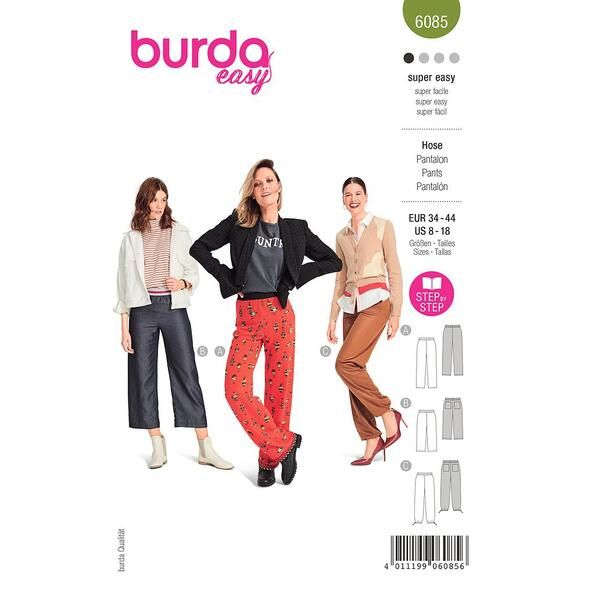 Patron Burda 6085 Pantalon