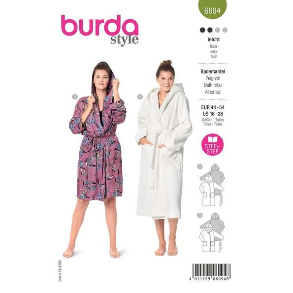Patron Burda 6094 Peignoir
