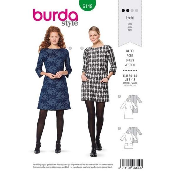Patron Burda 6149 Robe