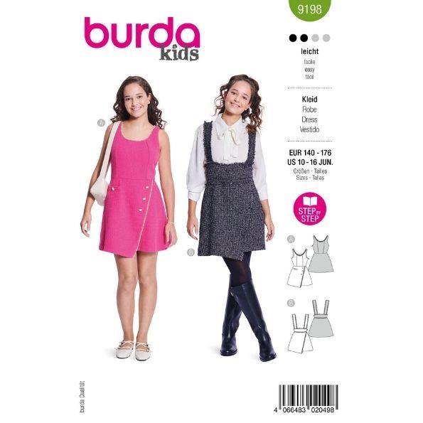 Patron Burda 9198 Robe