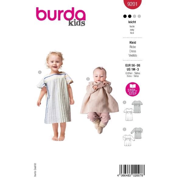 Patron Burda 9201 Robe