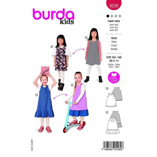 Patron Burda 9238 Robe