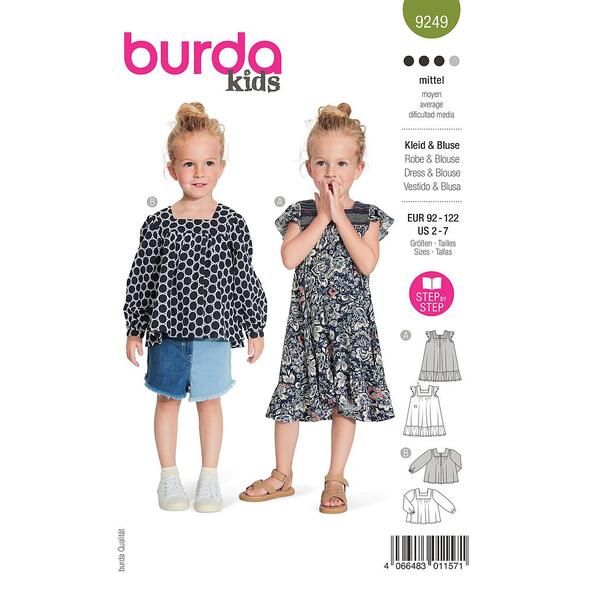 Patron Burda 9249 Robe & Blouse