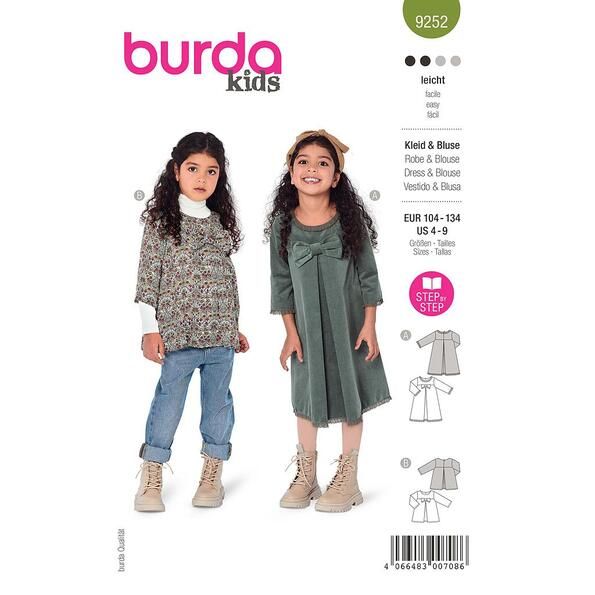 Patron Burda 9252 Robe & Blouse