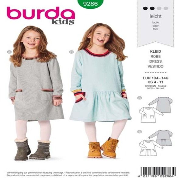 Patron Burda 9286 Robe