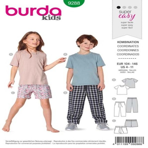 Patron Burda 9288 Ensembles