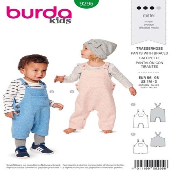 Patron Burda 9295 Salopette 