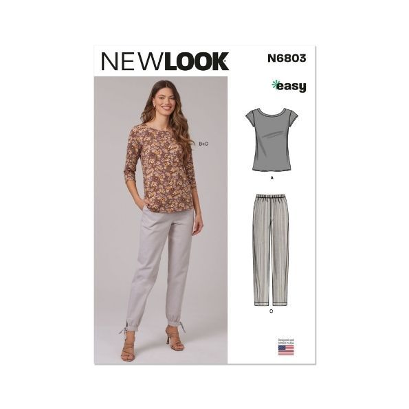 Patron New Look 6803 T-shirt et pantalon