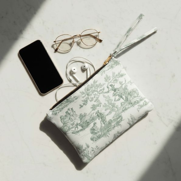 Kit Couture Craftine Pochette Plate Bohème Chic Vert