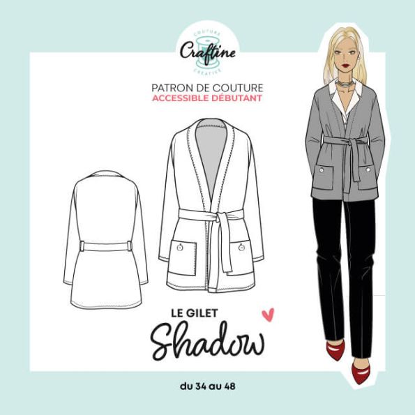 Patron Craftine Gilet Shadow