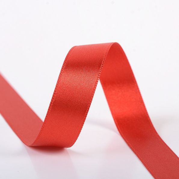 Ruban Satin double face 15 mm Rouge x1m