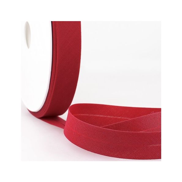 Biais replié tout textile 20 mm mangenta fushia x1m