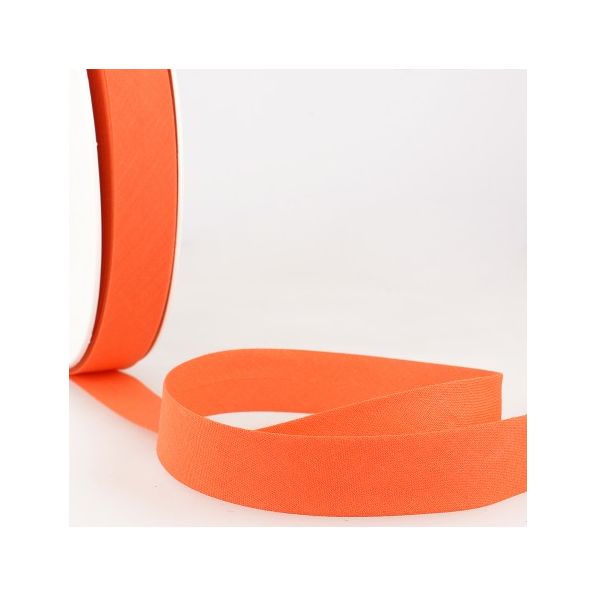 Biais replié tout textile 20 mm Carotte x1m