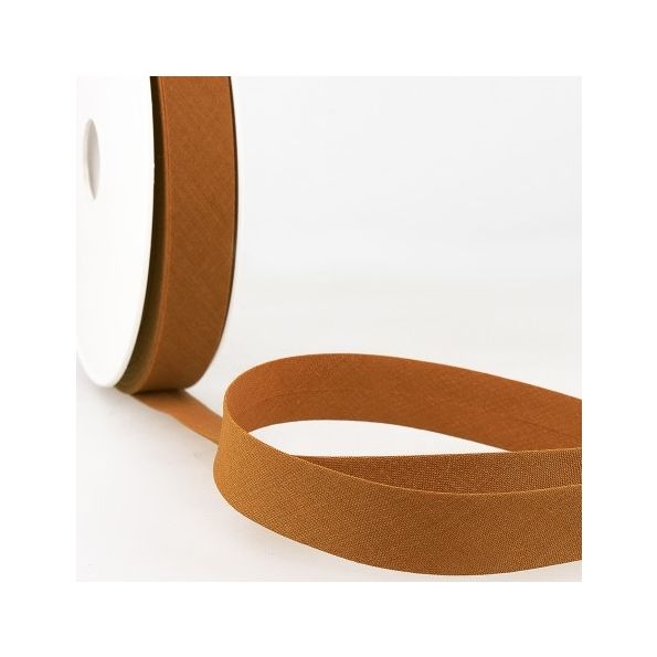 Biais replié tout textile 20 mm Moutarde x1m