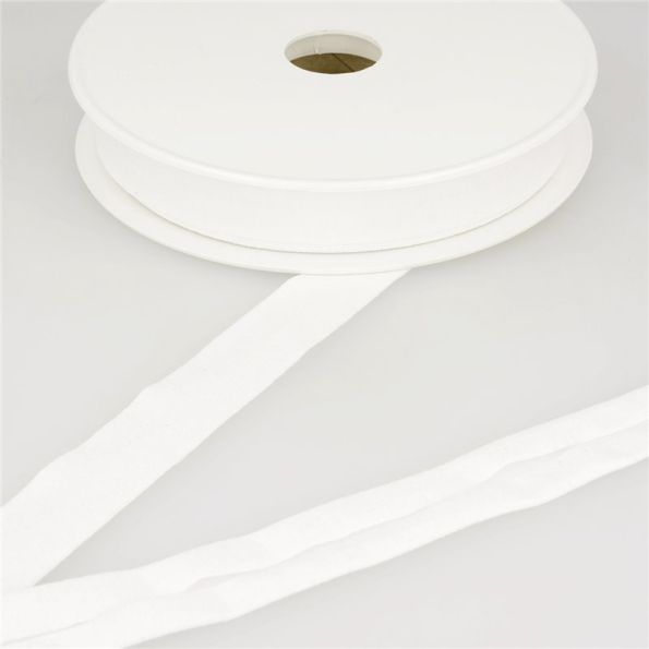 Biais replié Jersey 20 mm Blanc x1m