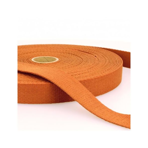 Sangle Coton 30 mm Rouille x1m