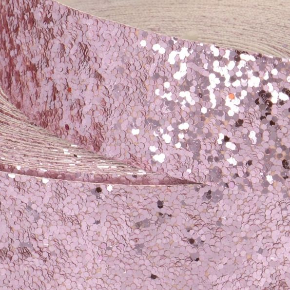 Galon Glitter Rose 50 mm x1m