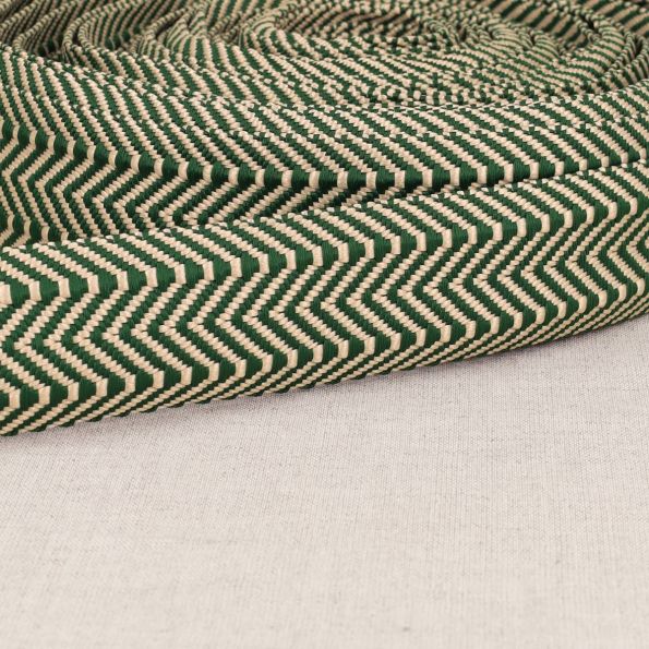 Sangle Double chevrons 38 mm Vert x1m