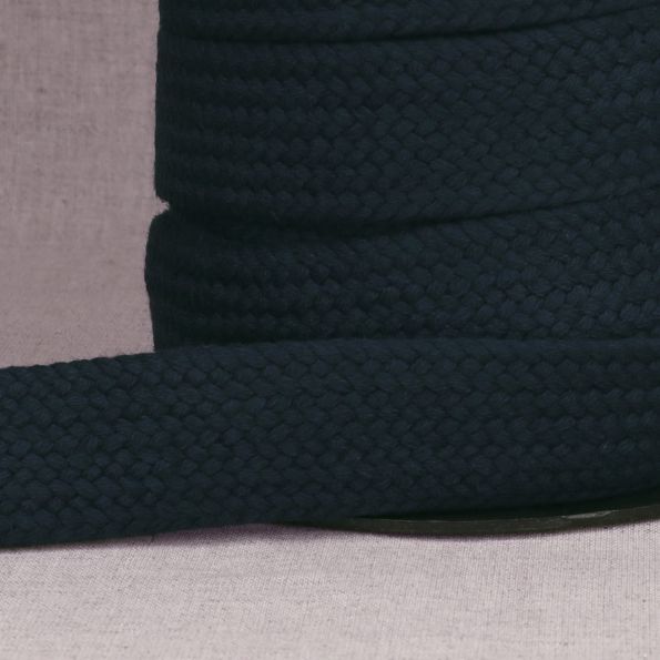 Sangle Coton tressée 30 mm Bleu marine x1m