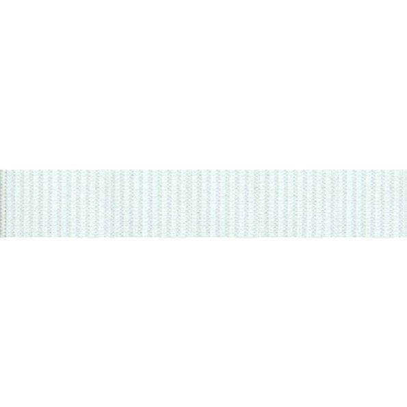 Elastique Plat Indémaillable 12 mm Blanc x1m
