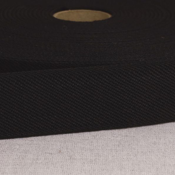 Elastique plat 33 mm Spécial ceinture Noir x1m
