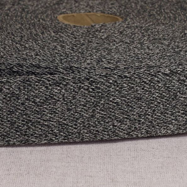 Elastique plat 33 mm Spécial ceinture Gris noir x1m