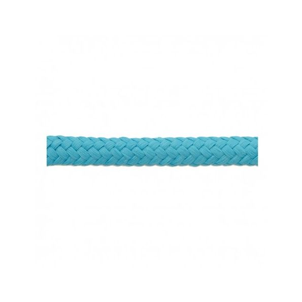 Cordon Tressé tubulaire 11 mm Bleu turquoise x1m