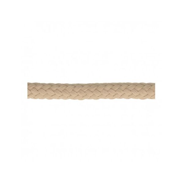 Cordon Tressé tubulaire 11 mm Beige x1m
