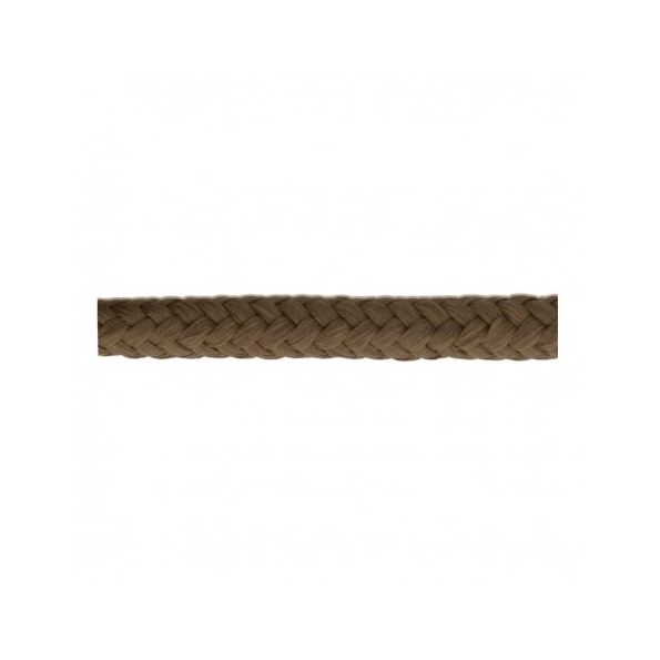 Cordon Tressé tubulaire 11 mm Marron x1m