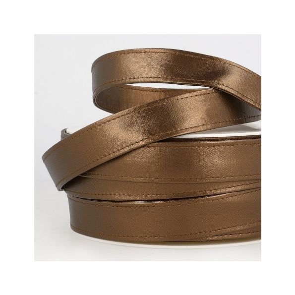 Sangle Simili cuir 22 mm Bronze x1m