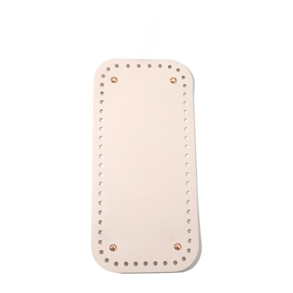 Fond de sac Simili cuir 12 x 25 cm Ecru