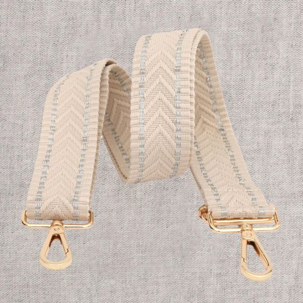 Sangle pour sac 40 mm Chevrons Ecru x1