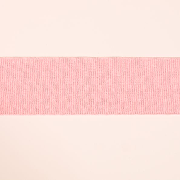 Ruban gros grain élastique ceinture 36 mm Frou-Frou - Rose clair x1m