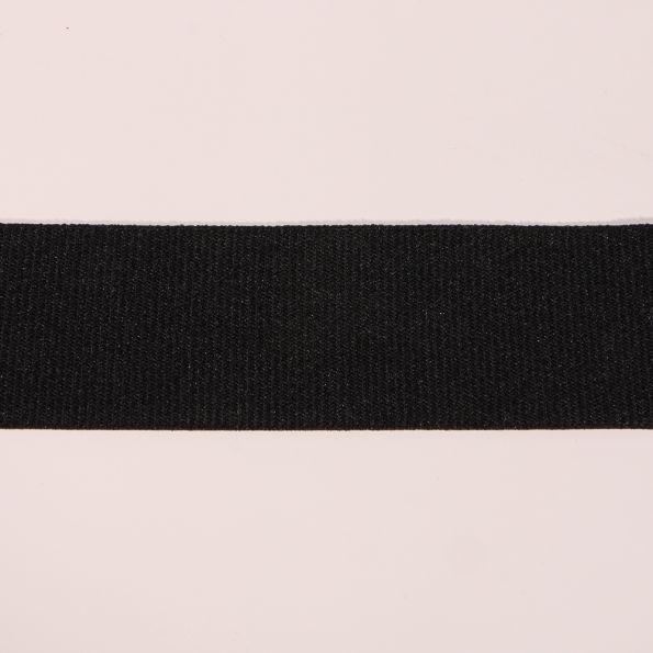 Ruban gros grain élastique ceinture 36 mm Frou-Frou - Noir x1m
