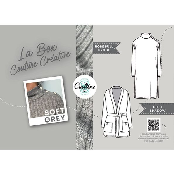 Craftine Box Soft Grey - 2 Couleurs