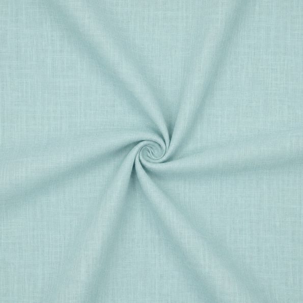 Coupon Tissu Lin Coton lavé uni Bleu céladon - Coupon de 30 cm
