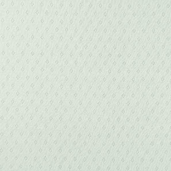 Coupon Tissu Jersey Coton ajouré uni Vert lichen - Coupon de 20 cm