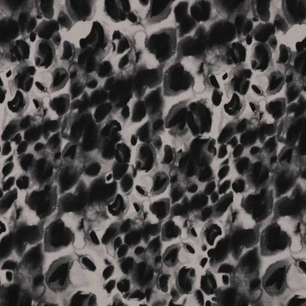 Tissu Jersey Milano Panthera sur fond Gris clair - Par 10 cm