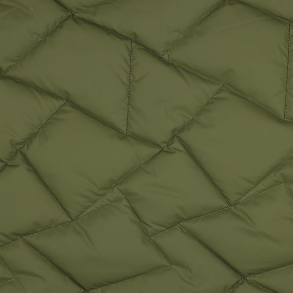 Tissu Doudoune matelassé Boréal uni Vert kaki - Par 10 cm