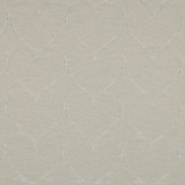 Tissu Fausse fourrure Mouton cœurs Miléna uni Beige - Par 10 cm