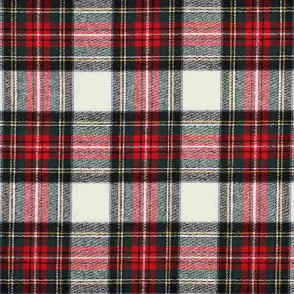 Tissu Tartan Ecossais Inverness touché laine léger Rouge - Par 10 cm