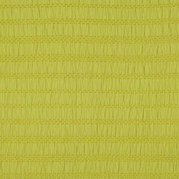 Tissu Polyviscose plissé Textura sur fond Vert anis - Par 10 cm