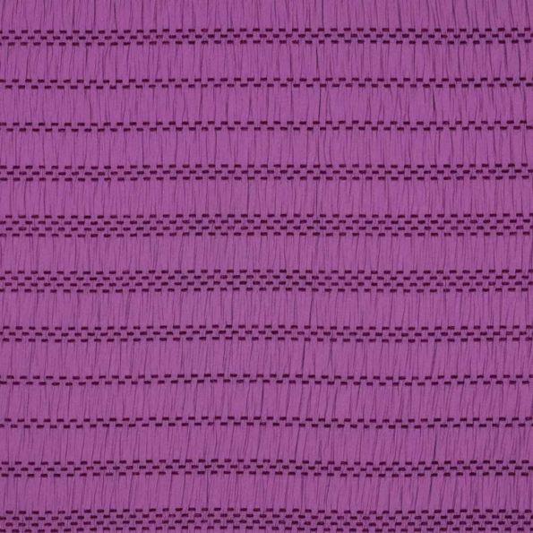 Tissu Polyviscose plissé Textura sur fond Violet - Par 10 cm