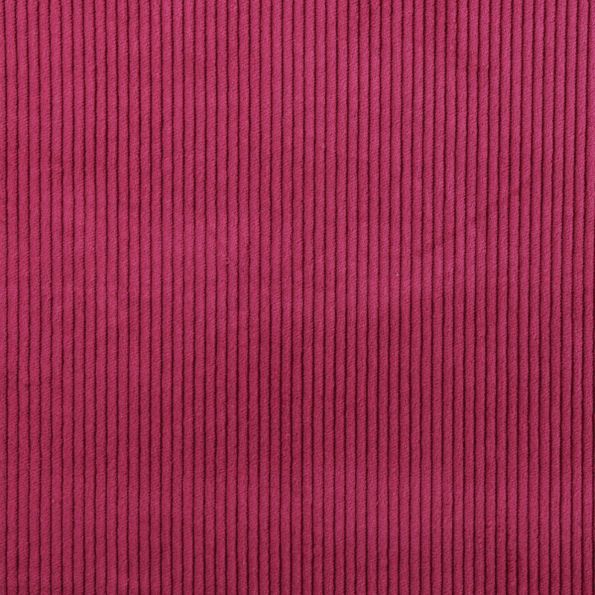 Coupon Tissu Velours Grosses côtes Lie de Vin - Coupon de 60 cm