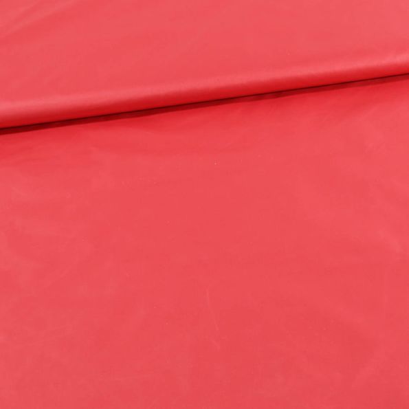 Tissu Déperlant k-way Rose corail - Par 10 cm