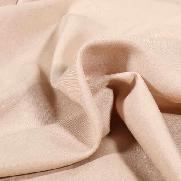 Tissu Viscose irisé Ela Beige - Par 10 cm
