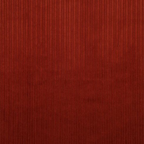 Coupon Tissu Velours côtes uni Brique - Coupon de 60 cm