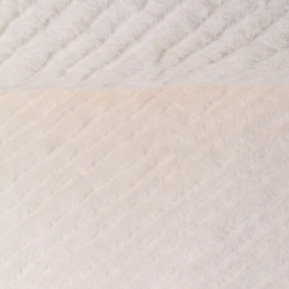 Tissu Fausse fourrure Frigg uni  Blanc - Par 10 cm