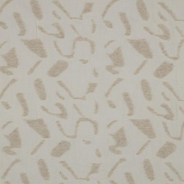 Tissu Coton Lin Louli sur fond Naturel - Par 10 cm